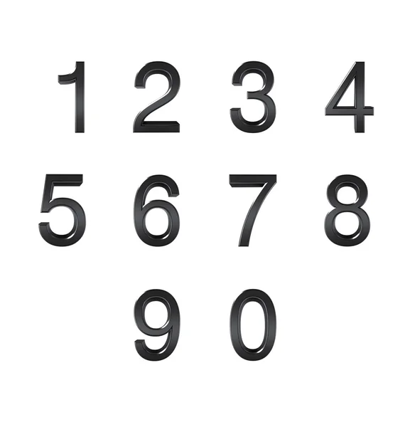 Number from 0 to 9 — Stock Photo, Image