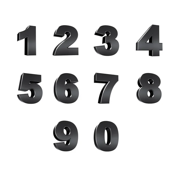 Number from 0 to 9 — Stock Photo, Image