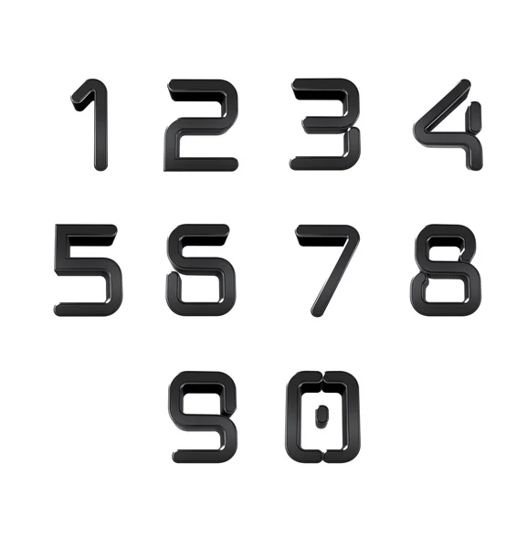 Number from 0 to 9 — Stock Photo, Image