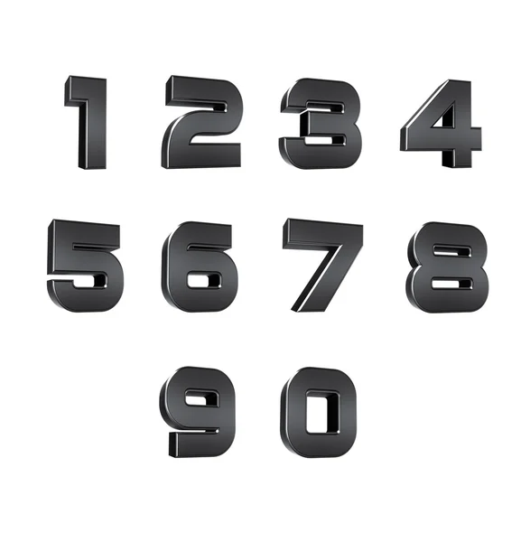 Number from 0 to 9 — Stock Photo, Image