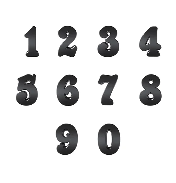 Number from 0 to 9 — Stock Photo, Image