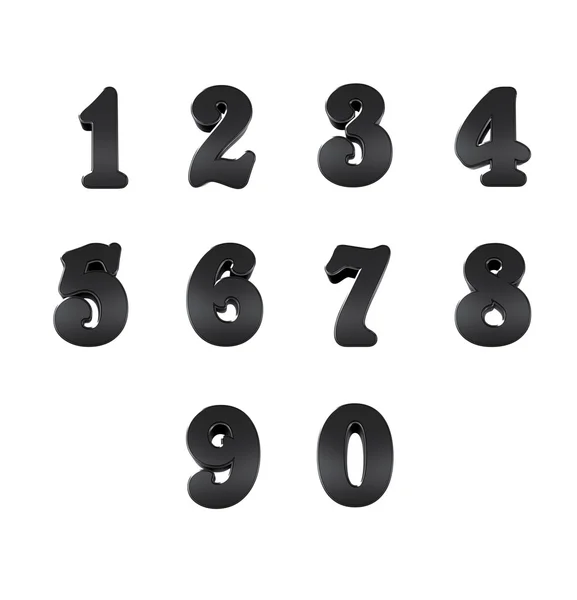 Number from 0 to 9 — Stock Photo, Image