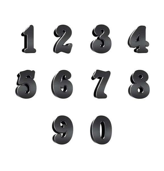 Number from 0 to 9 — Stock Photo, Image