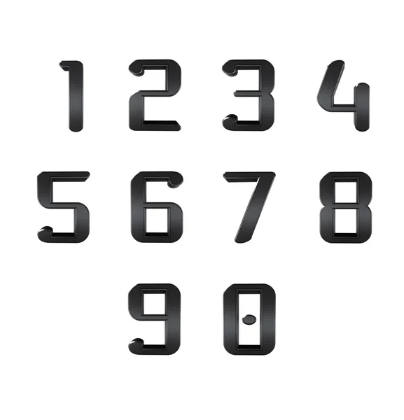 Number from 0 to 9 — Stock Photo, Image