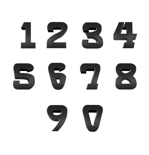 Number from 0 to 9 — Stock Photo, Image