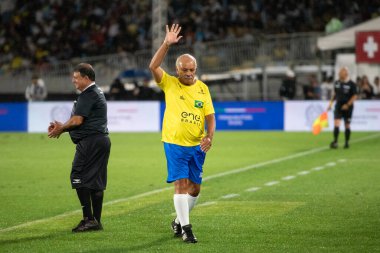 Rio de Janeiro, Rio de Janeiro, Brezilya - 10 Ekim 2025. Maracana Stadyumu 'ndaki Brasil x Italia yardım maçı..                