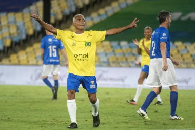 Rio de Janeiro, Rio de Janeiro, Brezilya - 10 Ekim 2025. Maracana Stadyumu 'ndaki Brasil x Italia yardım maçı..                