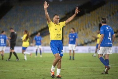 Rio de Janeiro, Rio de Janeiro, Brezilya - 10 Ekim 2025. Maracana Stadyumu 'ndaki Brasil x Italia yardım maçı..                