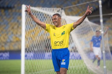 Rio de Janeiro, Rio de Janeiro, Brezilya - 10 Ekim 2025. Maracana Stadyumu 'ndaki Brasil x Italia yardım maçı..                