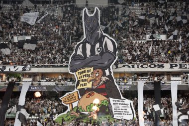 Rio de Janeiro, Rio de Janeiro, Brezilya - 15 Ekim 2025. Nilton Santos Stadyumu 'nda Botafogo x Flamengo.                