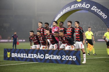 Rio de Janeiro, Rio de Janeiro, Brezilya - 15 Ekim 2025. Nilton Santos Stadyumu 'nda Botafogo x Flamengo.                