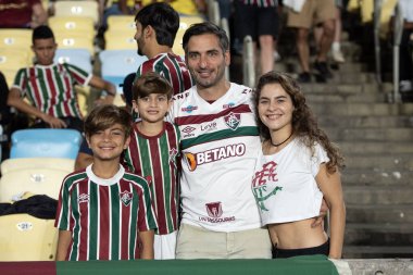 Rio de Janeiro, Rio de Janeiro, Brezilya - 16 Ekim 2025. Maracana Stadyumundaki Fluminense x Juventude.                  
