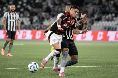 Rio de Janeiro, Rio de Janeiro, Brezilya - 15 Ekim 2025. Nilton Santos Stadyumu 'nda Botafogo x Flamengo.                