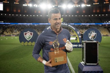 Rio de Janeiro, Rio de Janeiro, Brezilya - 20 Ekim 2025. Vasco x Fluminense Maracana Stadyumu.             