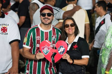 Rio de Janeiro, Rio de Janeiro, Brezilya - 20 Ekim 2025. Vasco x Fluminense Maracana Stadyumu.             