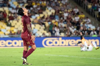 Rio de Janeiro, Rio de Janeiro, Brezilya - 16 Ekim 2025. Maracana Stadyumundaki Fluminense x Juventude.                  