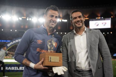 Rio de Janeiro, Rio de Janeiro, Brezilya - 20 Ekim 2025. Vasco x Fluminense Maracana Stadyumu.             