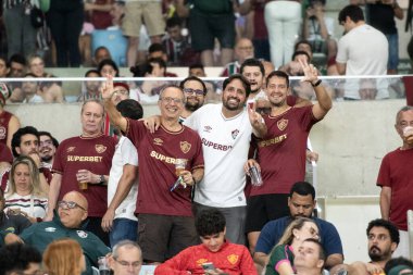 Rio de Janeiro, Rio de Janeiro, Brezilya - 16 Ekim 2025. Maracana Stadyumundaki Fluminense x Juventude.                  