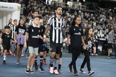 Rio de Janeiro, Rio de Janeiro, Brezilya - 15 Ekim 2025. Nilton Santos Stadyumu 'nda Botafogo x Flamengo.                