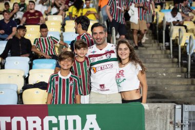Rio de Janeiro, Rio de Janeiro, Brezilya - 16 Ekim 2025. Maracana Stadyumundaki Fluminense x Juventude.                  