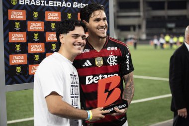 Rio de Janeiro, Rio de Janeiro, Brezilya - 15 Ekim 2025. Nilton Santos Stadyumu 'nda Botafogo x Flamengo.                