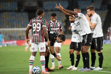 Rio de Janeiro, Rio de Janeiro, Brezilya - 29 Ekim 2025: Fluminense x Ceara Maracana Stadyumu.                 