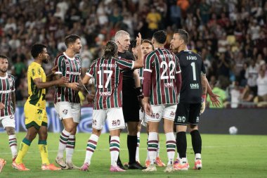 Rio de Janeiro, Rio de Janeiro, Brezilya - Kasım 06, 2025. Fluminense x Mirassol maracana stadyumunda.             