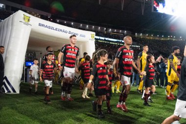 Rio de Janeiro, Rio de Janeiro, Brezilya - 01 Kasım 2025. Maracana Stadyumu 'nda Flamengo x Sport.          
