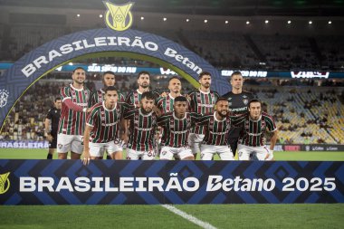 Rio de Janeiro, Rio de Janeiro, Brezilya - Kasım 06, 2025. Fluminense x Mirassol maracana stadyumunda.             