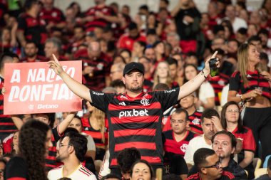 Rio de Janeiro (RJ) - 3 Aralık 2025: FLAMENGO X CEARA - Flamengo x Ceara, Maracana Stadyumu. Flamengo Brezilya Şampiyonu 2025.              