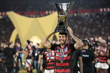 Rio de Janeiro (RJ) - 3 Aralık 2025: FLAMENGO X CEARA - Flamengo x Ceara, Maracana Stadyumu. Flamengo Brezilya Şampiyonu 2025.                