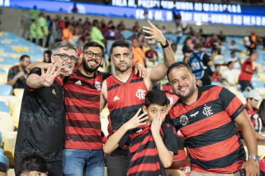 Rio de Janeiro (RJ) - 3 Aralık 2025: FLAMENGO X CEARA - Flamengo x Ceara, Maracana Stadyumu. Flamengo Brezilya Şampiyonu 2025.              