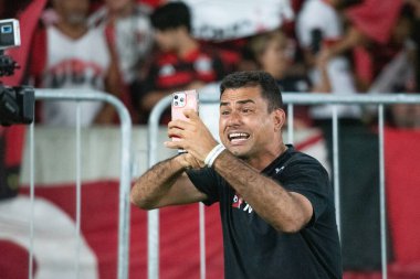 Rio de Janeiro (RJ) - 3 Aralık 2025: FLAMENGO X CEARA - Flamengo x Ceara, Maracana Stadyumu. Flamengo Brezilya Şampiyonu 2025.                