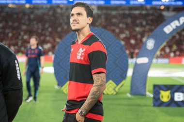 Rio de Janeiro (RJ) - 3 Aralık 2025: FLAMENGO X CEARA - Flamengo x Ceara, Maracana Stadyumu. Flamengo Brezilya Şampiyonu 2025.              