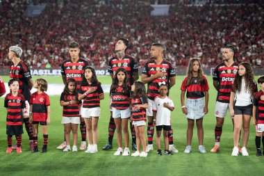 Rio de Janeiro (RJ) - 3 Aralık 2025: FLAMENGO X CEARA - Flamengo x Ceara, Maracana Stadyumu. Flamengo Brezilya Şampiyonu 2025.                  
