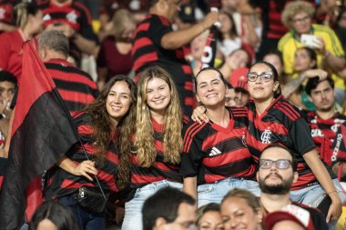 Rio de Janeiro (RJ) - 3 Aralık 2025: FLAMENGO X CEARA - Flamengo x Ceara, Maracana Stadyumu. Flamengo Brezilya Şampiyonu 2025.              