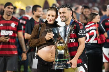 Rio de Janeiro (RJ) - 3 Aralık 2025: FLAMENGO X CEARA - Flamengo x Ceara, Maracana Stadyumu. Flamengo Brezilya Şampiyonu 2025.                