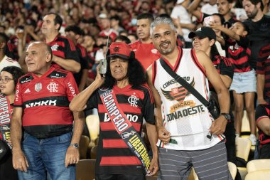 Rio de Janeiro (RJ) - 3 Aralık 2025: FLAMENGO X CEARA - Flamengo x Ceara, Maracana Stadyumu. Flamengo Brezilya Şampiyonu 2025.                