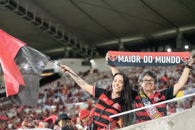 Rio de Janeiro (RJ) - 3 Aralık 2025: FLAMENGO X CEARA - Flamengo x Ceara, Maracana Stadyumu. Flamengo Brezilya Şampiyonu 2025.              