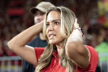 Rio de Janeiro (RJ) - 3 Aralık 2025: FLAMENGO X CEARA - Flamengo x Ceara, Maracana Stadyumu. Flamengo Brezilya Şampiyonu 2025.              