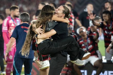 Rio de Janeiro (RJ) - 3 Aralık 2025: FLAMENGO X CEARA - Flamengo x Ceara, Maracana Stadyumu. Flamengo Brezilya Şampiyonu 2025.              
