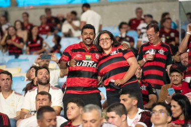 Rio de Janeiro (RJ) - 3 Aralık 2025: FLAMENGO X CEARA - Flamengo x Ceara, Maracana Stadyumu. Flamengo Brezilya Şampiyonu 2025.              