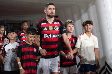 Rio de Janeiro (RJ) - 3 Aralık 2025: FLAMENGO X CEARA - Flamengo x Ceara, Maracana Stadyumu. Flamengo Brezilya Şampiyonu 2025.                