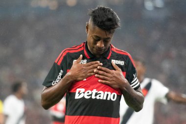 Rio de Janeiro, Rio de Janeiro, Brezilya - 21 Ocak. Flamengo x Vasco maracana stadyumunda. Carioca Şampiyonası.