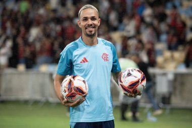 Rio de Janeiro, Rio de Janeiro, Brezilya - 21 Ocak. Flamengo x Vasco maracana stadyumunda. Carioca Şampiyonası.