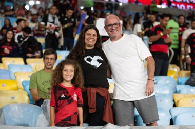 Rio de Janeiro, Rio de Janeiro, Brezilya - 21 Ocak. Flamengo x Vasco maracana stadyumunda. Carioca Şampiyonası.