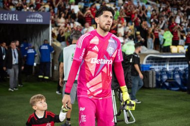 Rio de Janeiro, Rio de Janeiro, Brezilya - 21 Ocak. Flamengo x Vasco maracana stadyumunda. Carioca Şampiyonası.