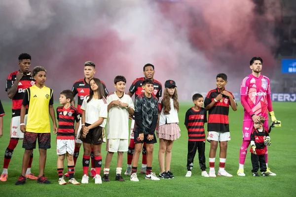 Rio de Janeiro, Rio de Janeiro, Brezilya - 21 Ocak. Flamengo x Vasco maracana stadyumunda. Carioca Şampiyonası.