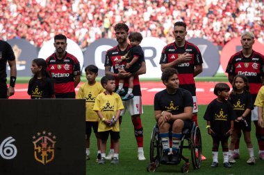 BRASILIA (DF), 01.02.2026 - SUPERCOPA DO BRASIL - FLAMENGO X CORINTHIANS - Flamengo x Corinthians ile Arena BRB 'deki Supercopa do Brasil finali için maç.