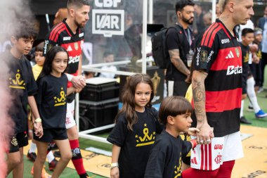 BRASILIA (DF), 01.02.2026 - SUPERCOPA DO BRASIL - FLAMENGO X CORINTHIANS - Flamengo x Corinthians ile Arena BRB 'deki Supercopa do Brasil finali için maç.